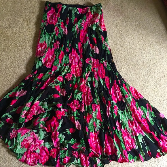 flowy rayon skirt